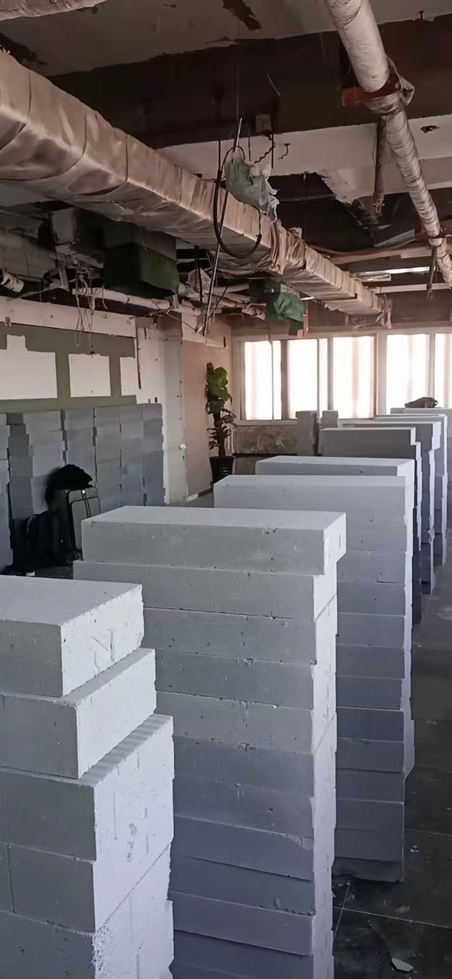 酒店轻质砖隔墙实景