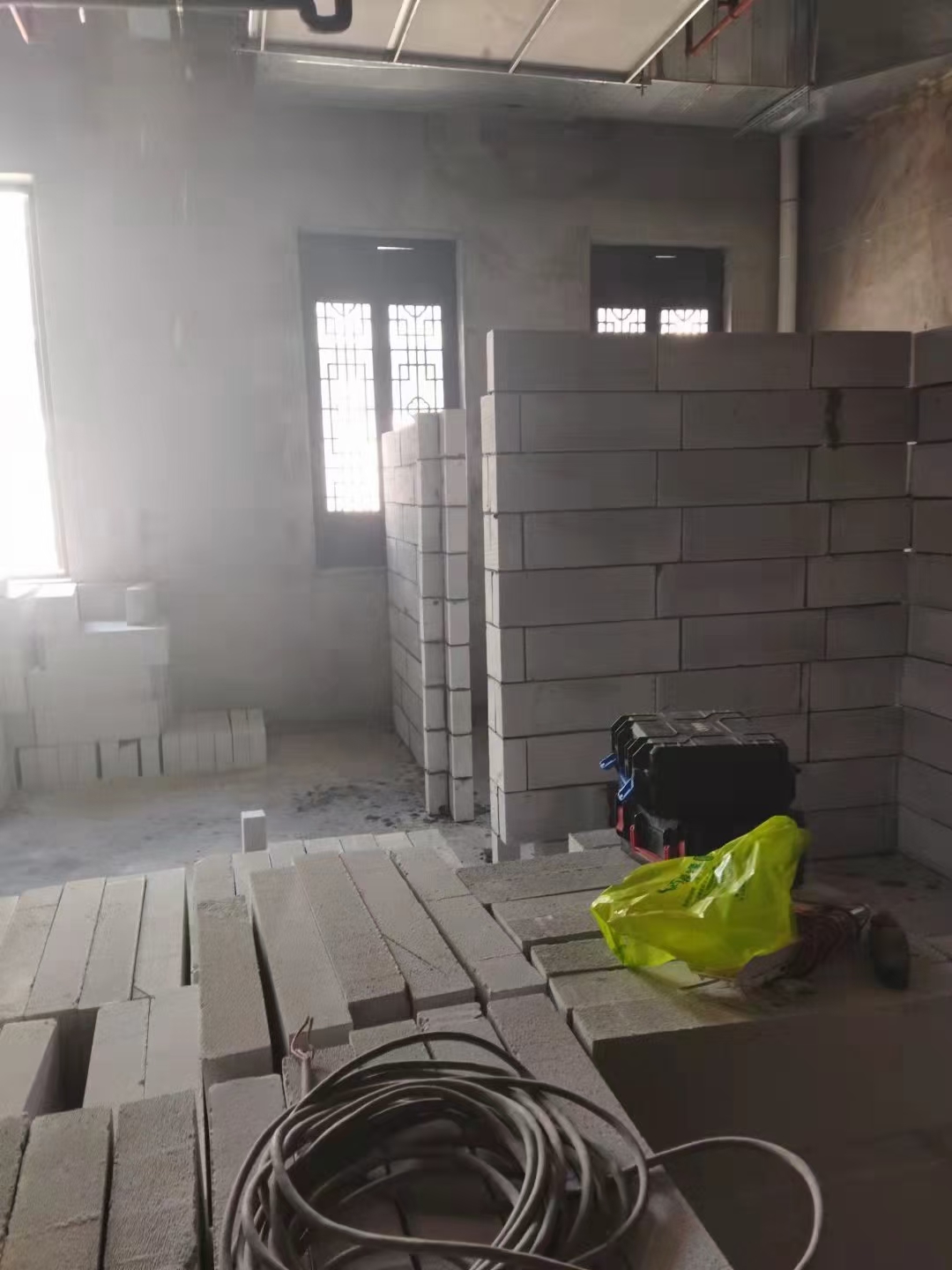 厂房轻质砖隔墙实景